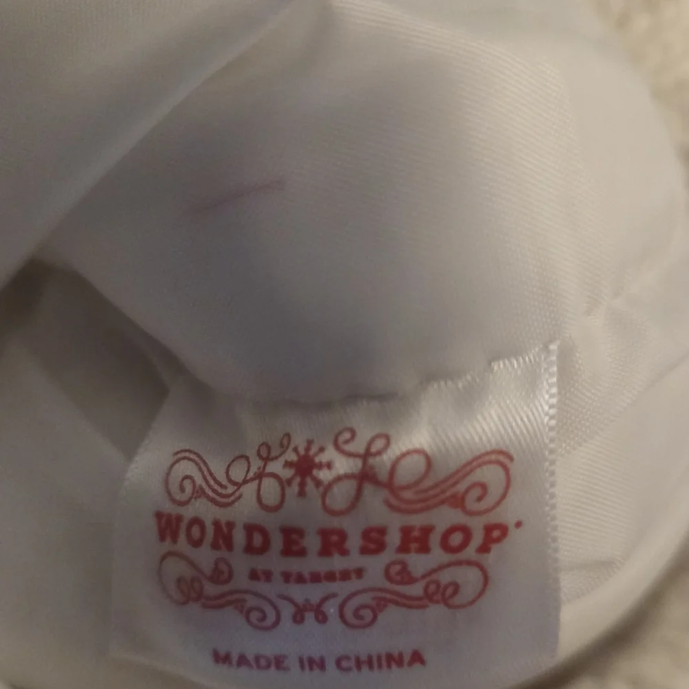 Wondershop Monogram Christmas Stocking Letter A Initial White Knit Target Lined.